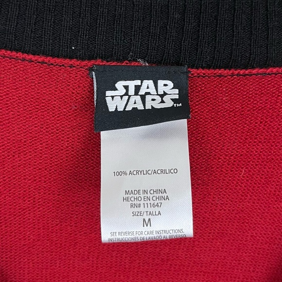 STAR WARS Knit Christmas Button Down Cardigan Womens Size Medium - Picture 4 of 4